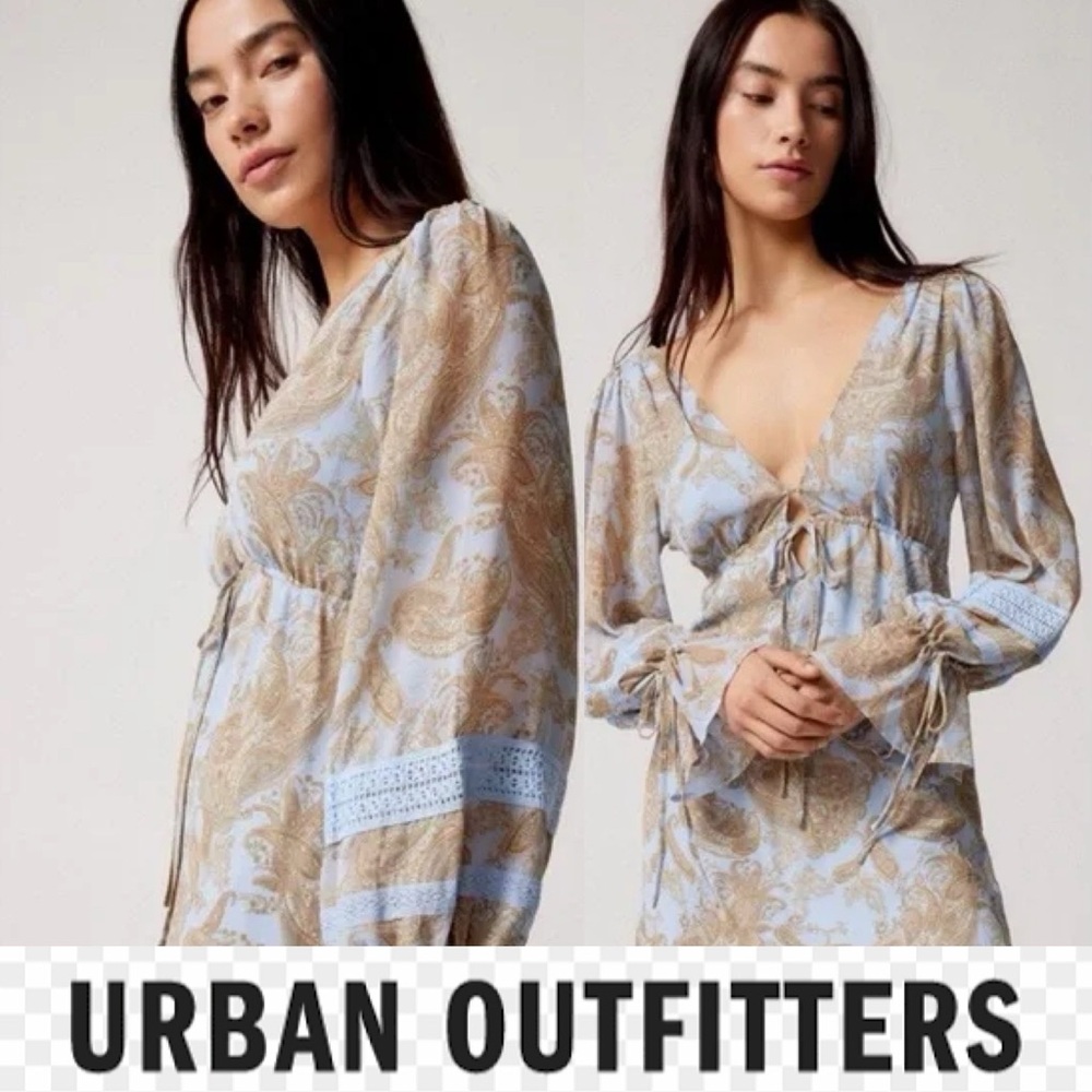 Urban Outfitters Charlene Long Sleeve mini dress❤️ NWOT